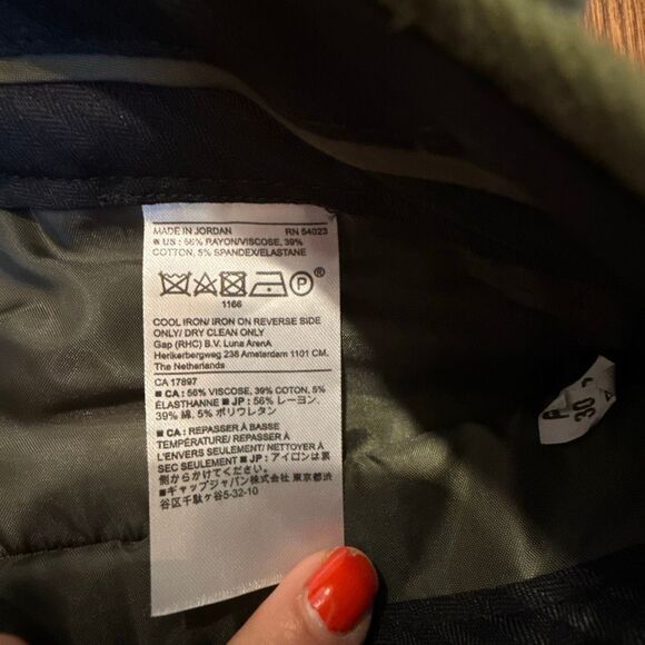 Banana Republic Sloan curvy fit green pants size 8 tall - Picture 6 of 12